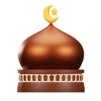 3d icon mosque dome png