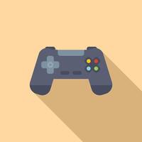 Play game joystick icon flat vector. Coping skills vector