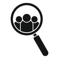 Search group of workers icon simple vector. Business commerce vector