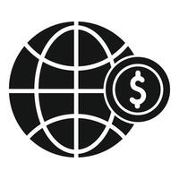 Global donation support icon simple vector. Hope social care vector