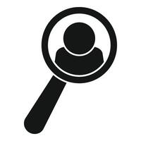 Search candidate icon simple vector. Human best promotion vector