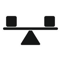 Coping skills balance icon simple vector. Work person task vector