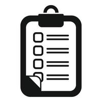 Clipboard data form icon simple vector. Account form register vector