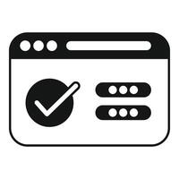 Online support web site icon simple vector. New register vector