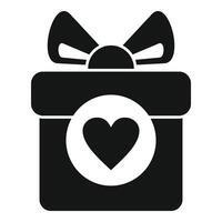 Wish list gift box icon simple vector. Key inventory vector