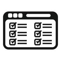 Online web registration icon simple vector. Form number device vector