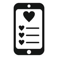 Smartphone sheet addiction icon simple vector. Key desire items vector