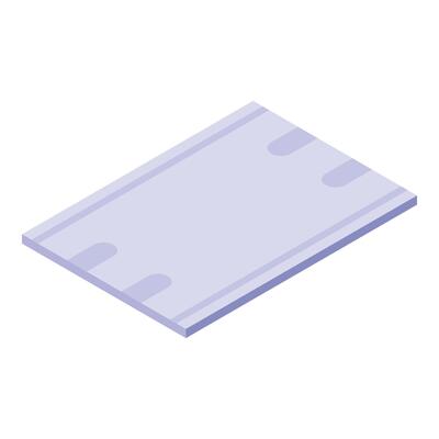 Skin cotton soft icon isometric vector. Clean package