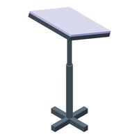 Speaking tribune icon isometric vector. Public speaker pulpit vector
