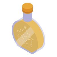 Maple tree nectar jar icon isometric vector. Sugary syrup topping vector