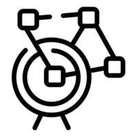 Traffic infrastructure oversight icon outline vector. Network data governance vector