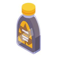 Maple syrup dispenser icon isometric vector. Tree foliage extract vector