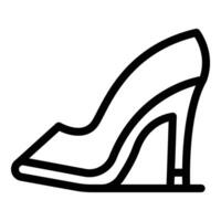 Event elegant high heels icon outline vector. Stiletto footwear vector
