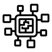 Brainstorming technique icon outline vector. Strategic idea generation vector