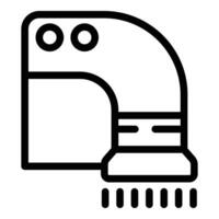 Air blower machine icon outline vector. Sensor blowing appliance vector