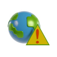 Ecology green earth 3d icon clipart png