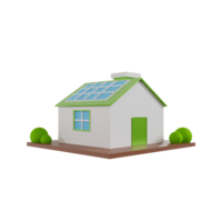 Ecology green earth 3d icon clipart png