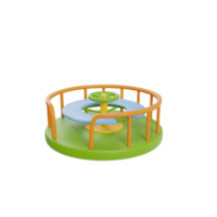 Kids playground 3d icon render clipart png