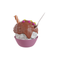 ásia Comida 3d ícones render clipart png