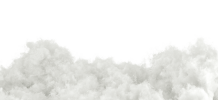 suave branco nublado cumulus especial efeito 3d Renderização png Arquivo