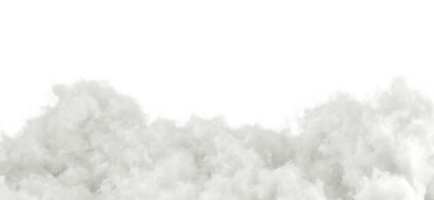 Soft white cloudy cumulus special effect 3d rendering png file