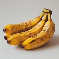 AI generated Bunch of Ripe Bananas on Table photo