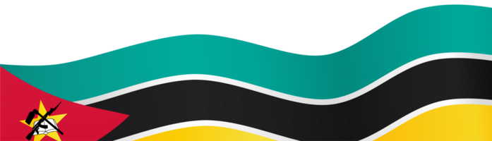 Mozambique Flagge Welle png