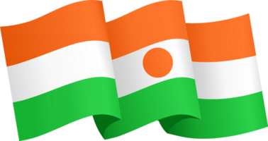 Niger flag wave png