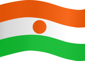 Niger Flagge Welle png