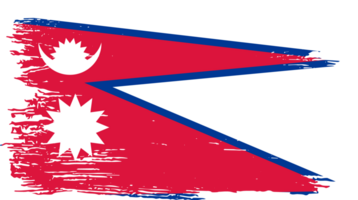 Nepal bandera cepillo png