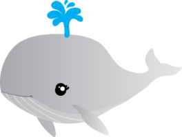 caricatura de ballena linda png