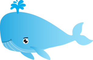 schattige walvis cartoon png