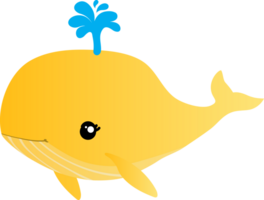 simpatico cartone animato balena png