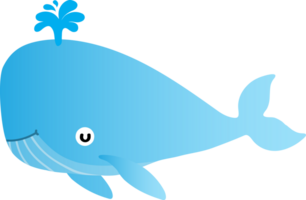 schattige walvis cartoon png