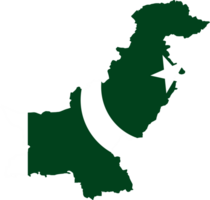 Pakistán mapa bandera png