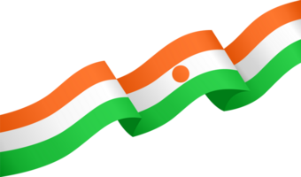 Niger Flagge Welle png