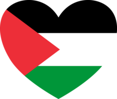 Palestine flag heart shape png