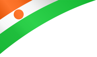 Níger bandeira onda png