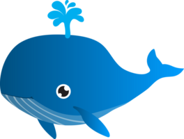 schattige walvis cartoon png