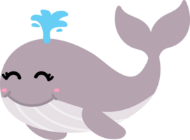 caricatura de ballena linda png