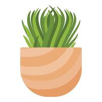 Houseplant flower icon cartoon vector. Office plant indoor vector