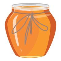 Honey jar icon cartoon vector. Organic food nutrition vector