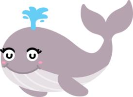 caricatura de ballena linda png