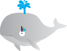 caricatura de ballena linda png