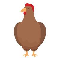 Chicken bird icon cartoon vector. Farmer village vector