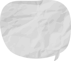 old paper speech bubble png