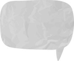 old paper speech bubble png