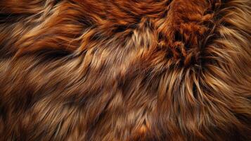 AI generated Close Up of a Brown Furry Animal photo