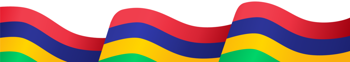 Mauritius Flagge Welle png