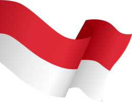 Monaco flag wave png